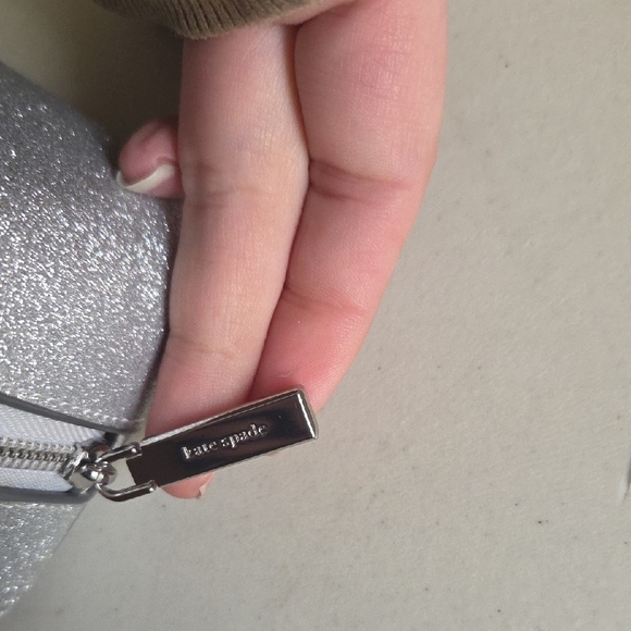 Kate Spade Sparkling Silver Cosmetic Case - Picture 4 of 5